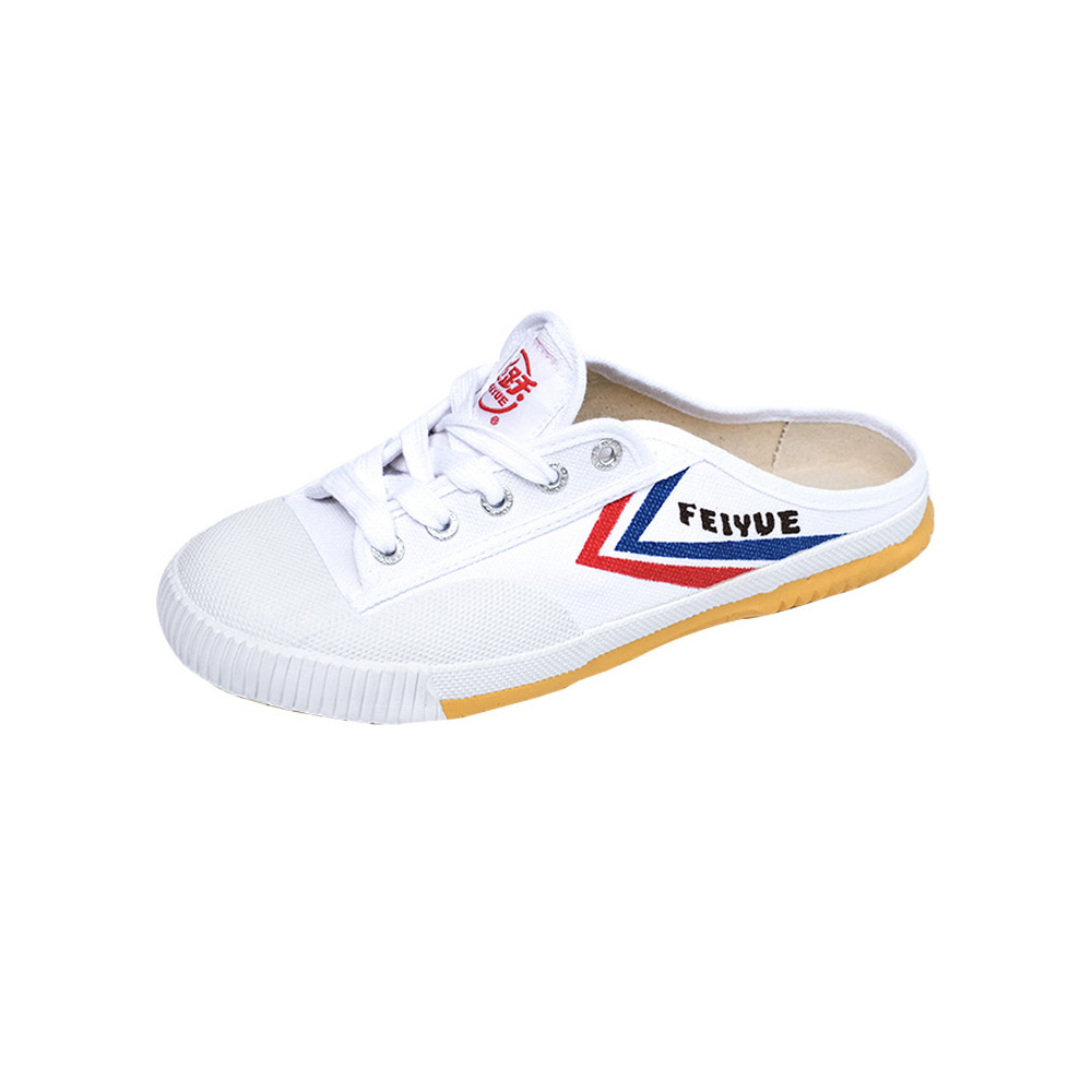 Feiyue feiyue Canvas Mùa Hè Nửa Kéo Gót Lười Xu Hướng Thường Ngày Unisex Nam Nữ Phong Cách