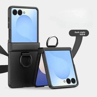 Ốp Điện Thoại Gấp Nhẫn Cho Samsung Galaxy Z Flip 7 6 5 4 3 ZFlip7 FE Bao Gồm Tất Cả Bản Lề Bảo Vệ Chống Sốc