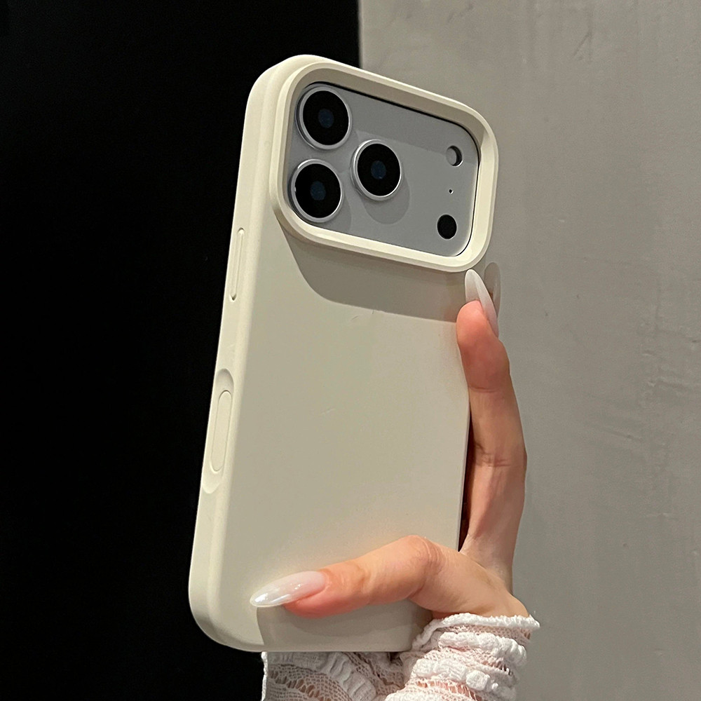 Ốp Điện Thoại Silicon Lỏng Màu Trắng Cổ Carbon Đen Cho iPhone 17 Pro Max 17 Air 16 Plus 15 14 13 12 11 Vỏ Bảo Vệ Chống Sốc
