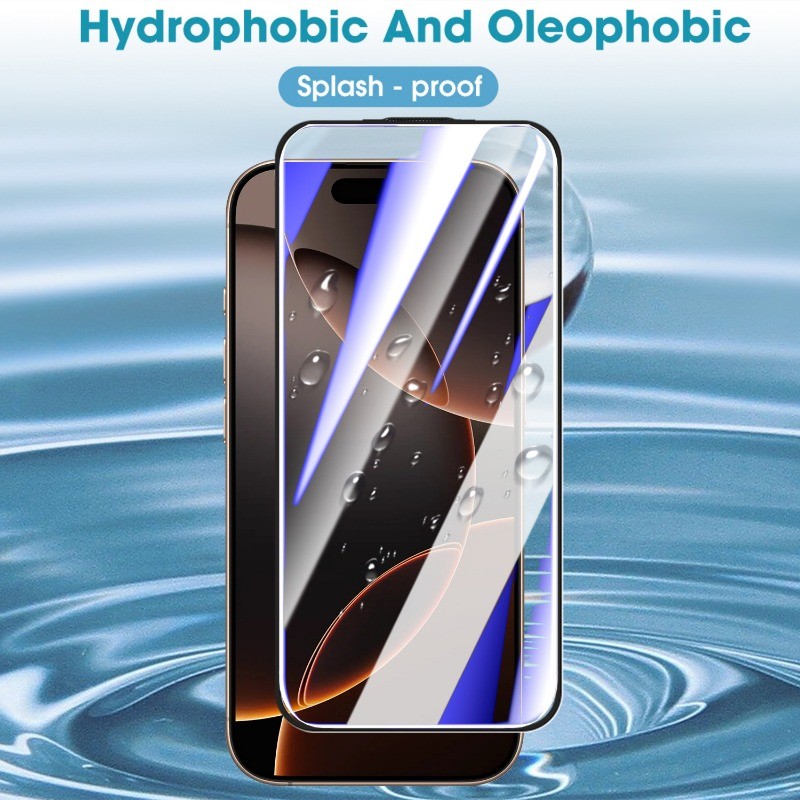 Kính cường lực HD ánh sáng tím thời trang - Phim màn hình nhạy cảm cho iPhone 17 Pro Air Promax - Phim bảo vệ chống mài mòn cho iPhone 17