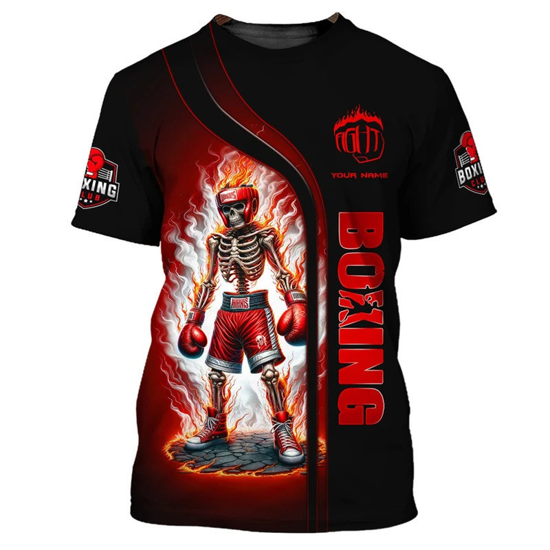 Áo thun nam họa tiết boxing 3D - Phù hợp cho luyện tập thể thao
