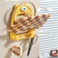 DONOVANQQ Giá đỡ nắp nồi, Giá đỡ chảo hút 2 tầng, Giá đỡ lưu trữ hình gấu treo tường thực tế Giá đựng đồ nhà bếp bền bỉ
