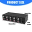 Btsg Plug Play 3 Bộ chia âm thanh AV 5mm Vỏ kim loại 1 trong 4 Bộ nguồn 12V