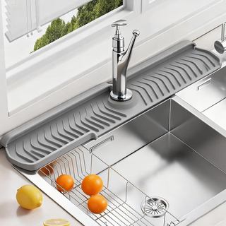 Bồn Rửa Nhà Bếp Vòi Thảm 2026 Có Thể Gập Lại Vòi Thảm Cho Bồn Rửa Nhà Bếp 30in Vòi Silicon Bảo Vệ và Thảm Thoát Nước Giữ Mặt Bàn Bảo Vệ Bắn Khô silicone xốp ổn định an toàn đơn giản