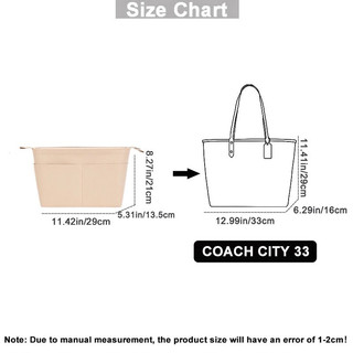 33 Túi Tote Người Mua Sắm Sắp Xếp Lưu Trữ Túi Xách Trang Điểm Túi Du Lịch Bên Trong Tổ Chức