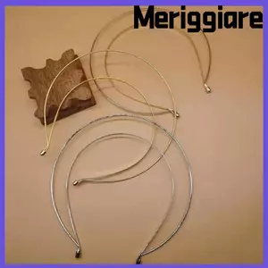 Băng đô thiên thần nữ thần MERIGGIARE, Vương miện tóc hào quang kim loại nhiều lớp, Hàn Quốc DIY vàng bạc Vòng cưới cô dâu