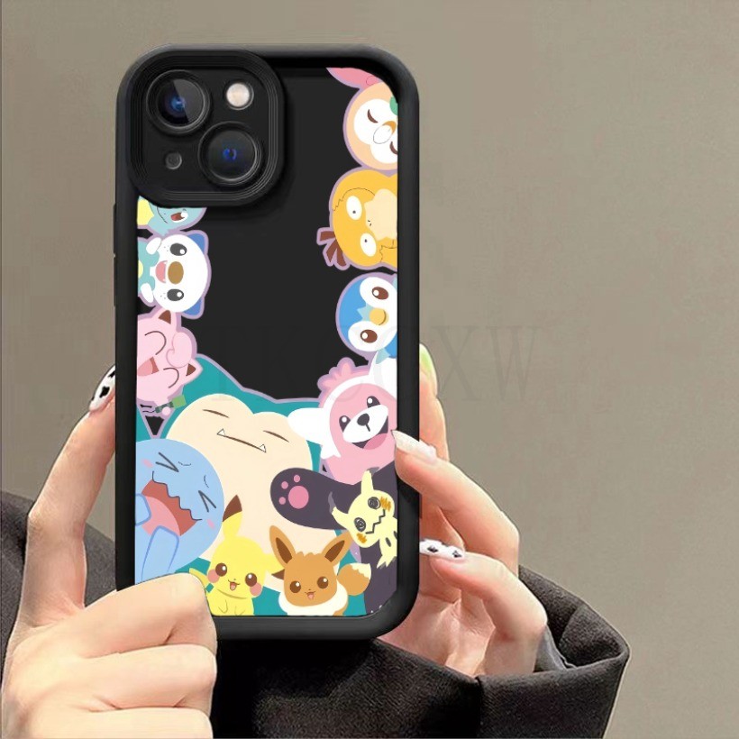 Tương thích cho Redmi A5 15 15C 13 14C K40 Gaming K30 K20 Pro Redmi Note 15 Pro + Pokemons Snorlax Pikachu Silicone Soft Cover