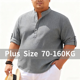 Áo nam oversize kẻ sọc đứng, phù hợp cho cuối tuần