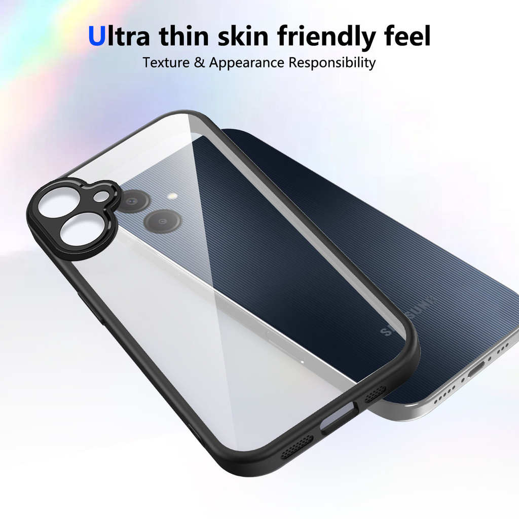 Ốp lưng Samsung A06 Vỏ trong suốt mờ thời trang cho Ốp điện thoại Samsung Galaxy A06 5G