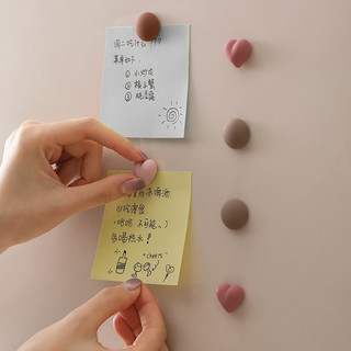 Miếng dán tủ lạnh từ tính / Nam châm bảng tin màu Morandi / Thiết kế trái tim hoạt hình ❈ ❈ ❇ Fa111