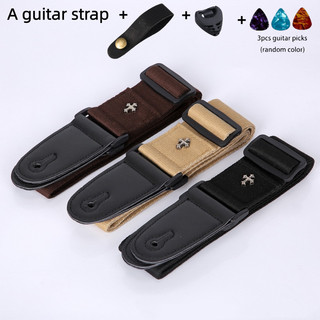 Bộ 6 Cái / 1 Bộ, Dây Đàn Guitar & Bass Có Thể Điều Chỉnh Có Phím & Hộp Chọn, Dây Đeo Đàn Guitar Hạng Nặng Có Khóa Chống Trơn Trượt Hệ Thống, Nylon Bền Đẹp / Xây Dựng - Dễ Vệ Sinh & Nhẹ