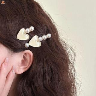 Set 2 Kẹp Tóc Trái Tim Phong Cách Ngọt Ngào, Chống Trơn Trượt, Đa Năng cho Sử Dụng Hàng Ngày