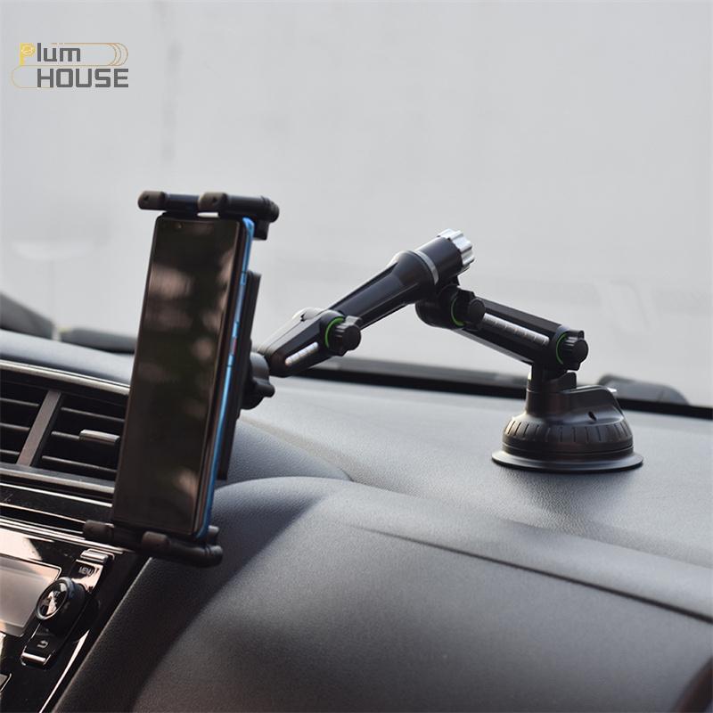 PlumHOUSE Giá Đỡ Máy Tính Bảng Tay Dài Hút Cốc Gắn Cho Pro Air 4-13inch Cho Máy Tính Bảng SUV Xe Tải Kính Chắn Gió Cửa Sổ VN