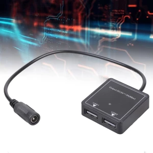 Niki Xe USB Adapter DC5521 5V3A Sang Hai Bộ Sạc Nguồn USB Cho Điện Thoại Laptop Màn Hình Quạt USB Đèn Rộng Rãi Chúng Ta