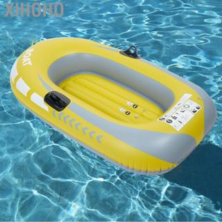 xihoho Fydun Thuyền bơm hơi PVC màu vàng dành cho một người chèo thuyền lý tưởng cho cuộc phiêu lưu câu cá và lặn