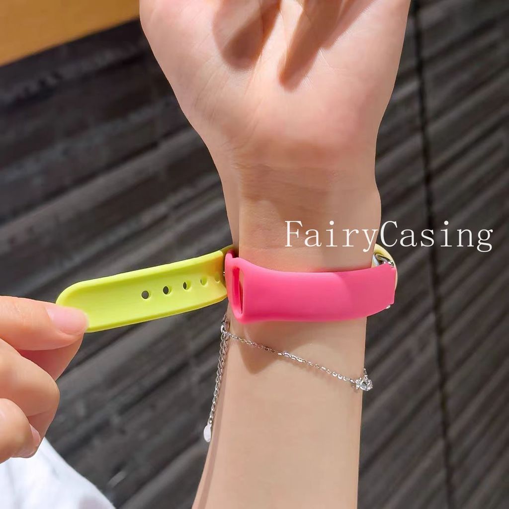 Bộ dây đeo silicon + cho Xiaomi Mi Band 10 9 8 nfc Vòng đeo tay thay thế Mi Band 9 10 Phiên bản gốm sứ