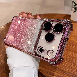 Ốp Điện Thoại Lấp Lánh Sáng Bóng Sang Trọng Cho OPPO Find X9 X8 X6 X5 Pro X7 Siêu Trong Suốt Mạ Điện Silicon Mềm Chống Sốc