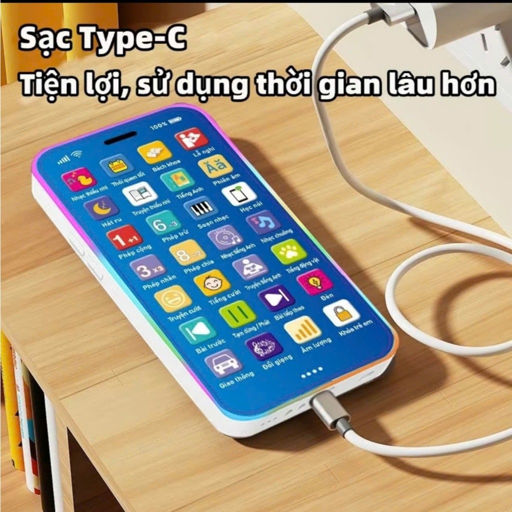 [Tiếng Việt] Điện Thoại Đồ Chơi Giáo Dục Sớm Trẻ Em – Hát Thiếu Nhi, Nhạc Ru Ngủ, 1- 6 tuổi Mibaby