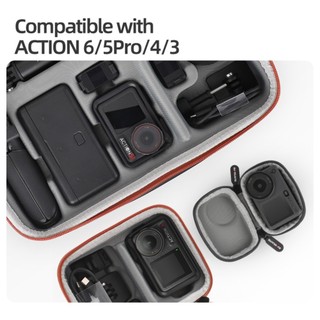 Dành cho bộ túi lưu trữ DJI OSMO ACTION 6 / 5pro / 4 / 3, túi máy đơn, hộp bảo vệ vai và đeo chéo, phụ kiện túi xách máy ảnh thể thao