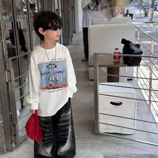 [DOU DOU KID] DT33 Áo Thun Dài Tay 14-46kg,Chất Thun Mềm Mại Chính Phẩm