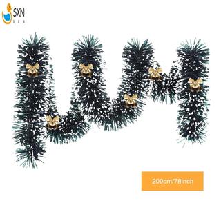 2m Tinsel Vòng Hoa Đồ Trang Trí Giáng Sinh Cây Giáng Sinh Treo Tinsel Ruy Băng Vòng Hoa Cho Cầu Thang Lan Can Trang Trí
