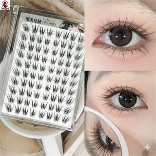 Không Keo Lông Mi Giả Phong Cách Trung Hoa Cáo 8-12mm Chiều Dài Hỗn Hợp Đen C Curl Khối Lượng Tự Nhiên Lông Mi Để Chụp Ảnh Sân Khấu Mặc