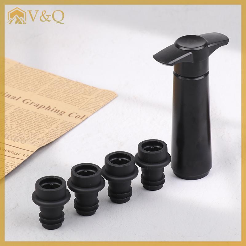 Littleloves1 Wine Saver Bơm chân không Hướng dẫn sử dụng Nút chặn rượu vang với 4 nút chân không có thể tái sử dụng Nút chai rượu vang Nút niêm phong Giữ rượu tươi VN