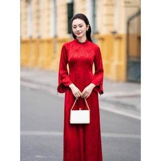 [BST TẾT 2026] Áo dài AD251  QD001 cách tân duyên dáng tay vạt đính nơ