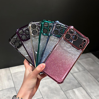 Ốp lưng iPhone chống sốc túi khí | Lấp lánh | Bảo vệ camera tích hợp cho iPhone 11 12 13 14 15 16 17 Pro Max 17 air