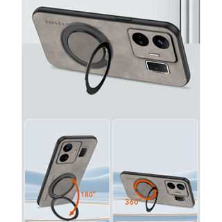 Realmegtneo5 240w Realmegt3 Realme gt neo5 gt3 RMX3709 RMX3706 RMX3708 vỏ Kim loại xoay giá đỡ từ tính bảo vệ ống kính, vỏ chống sốc