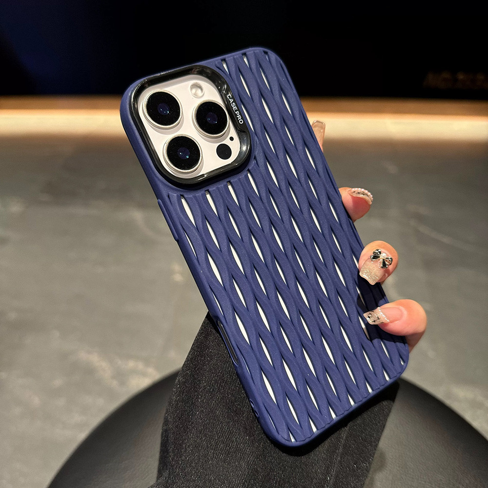 Ốp điện thoại mềm tản nhiệt hàng rào cho iPhone 17 Pro Max 17 Air 16 Plus 15 14 13 12 11 Vỏ bảo vệ chống sốc