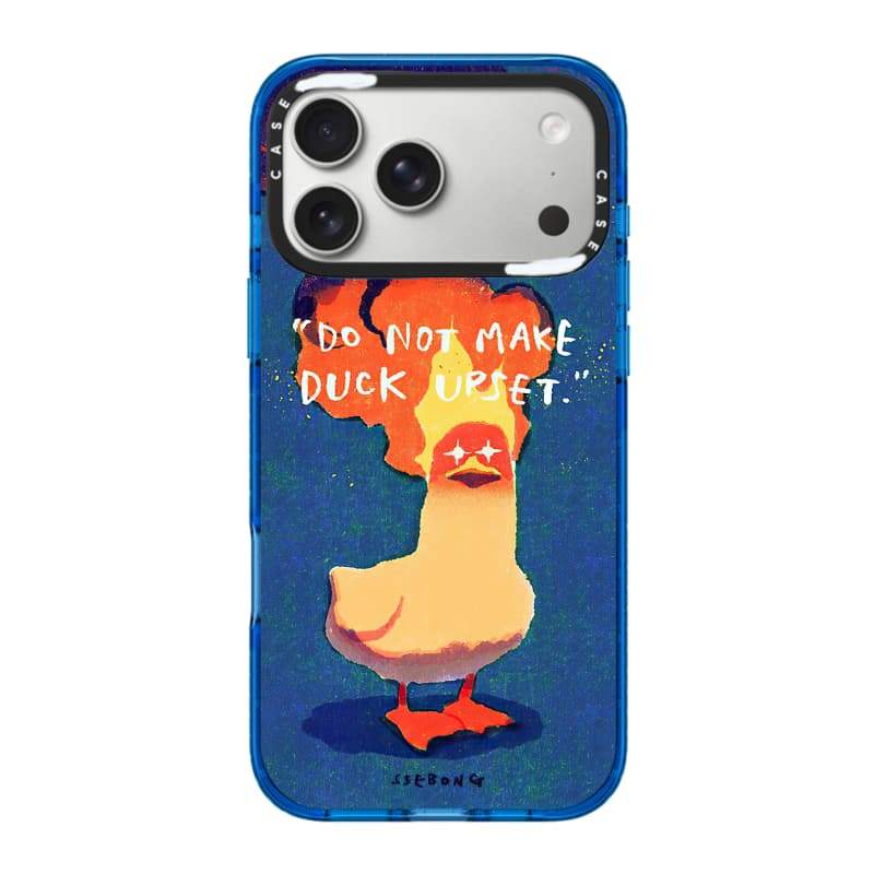 CASECASE X Không Làm Vịt Upset Ốp Lưng Bầu Trời Màu Xanh Trong Suốt Cứng Hút Từ Tính Tác Động Cho Apple IPhone 12 13 14 15 16 17 Pro Max Air Plus Có Hộp