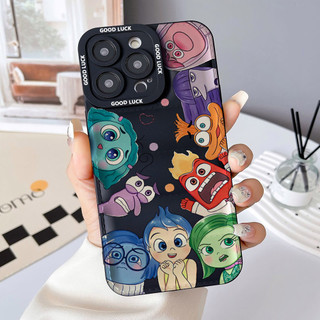Ốp điện thoại Inside Out cho iPhone 17 / 17Air / 16E / 15 Plus / 14 / 13 / 12 / 11 / Pro Max. Chống sốc rơi. Hộp đựng túi khí kiểu áo khoác silicon lỏng che phủ toàn diện