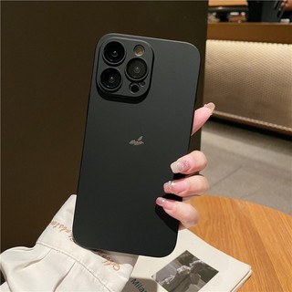 Ốp Lưng Siêu Mỏng Sang Trọng Mờ Cho iPhone 17 16 15 14 13 12 11 Pro Max 14 plus Kính Bảo Vệ Camera Vòng Cứng