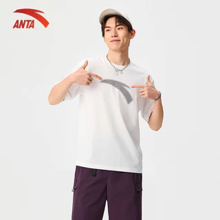 ANTA SS Nam Retro Áo thun T-Shirt 152528187U