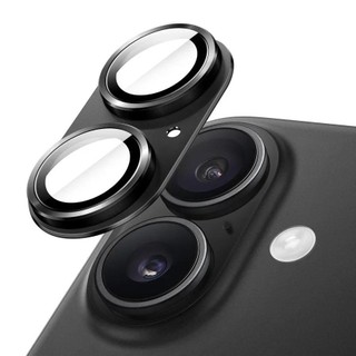 Kính bảo vệ ống kính máy ảnh giáp kim loại màu đen cho iPhone 17 Pro Max 16 Plus Phim bảo vệ ống kính mặt sau cho ống kính iPhone 15 14 Pro