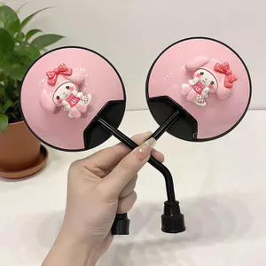 Một cặp gương chiếu hậu xe máy kiểu dáng dễ thương, gương chất lượng cao, gương chiếu hậu xe điện, cổng 8li