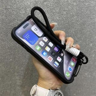 Ốp Điện Thoại Ngọn Lửa 3D Tản Nhiệt Rỗng Cho iPhone 17 Pro Max 15 14 13 12 11 16 Pro Max Plus Thời Trang Có Dây Đeo Cổ Tay