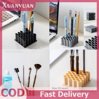 XUAN Giá đỡ bàn chải gợn sóng Máy tính để bàn Sắp xếp bút chì Bàn chải sơn Giỏ lưu trữ Đồ dùng nghệ thuật Văn phòng phẩm Thuốc mỡ Giá lưu trữ VN
