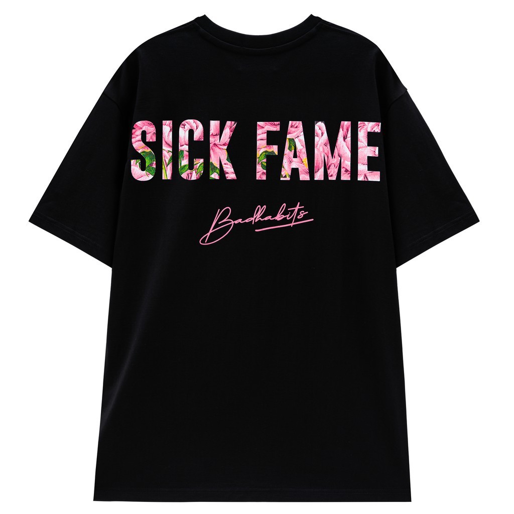 Áo Thun Unisex Bad Habits Sick Fame Đen 100 Cotton - Local Brand Chính Hãng | BigBuy360 - bigbuy360.vn