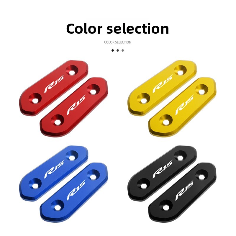 Dành Cho Xe YAMAHA YZF R15 V2 V3 V4 R15M Sửa Đổi CNC Nhôm Gương Lỗ Nắp Xe Máy Trang Trí Phụ Kiện