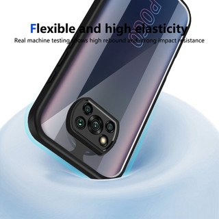 Dành cho Xiaomi POCO X3 NFC / X3 Pro Ốp điện thoại cứng trong suốt Khung silicon mềm chống rơi mỏng