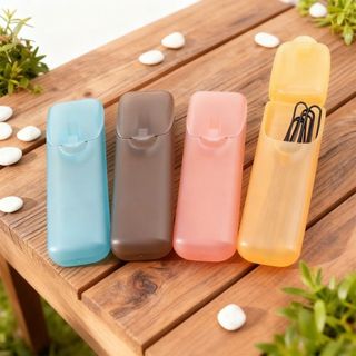 Hộp tăm MEGOCE, Hộp lưu trữ Mini trong suốt di động, Hộp hoàn thiện đối tượng phân loại sáng tạo Hộ gia đình
