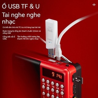 2025 mẫu mới ĐÀI RADIO FM NGHE NHẠC QUA USB VÀ THẺ NHỚ-Đài Phát Thanh Kỹ Thuật Số Loa Di Động Mini Radio