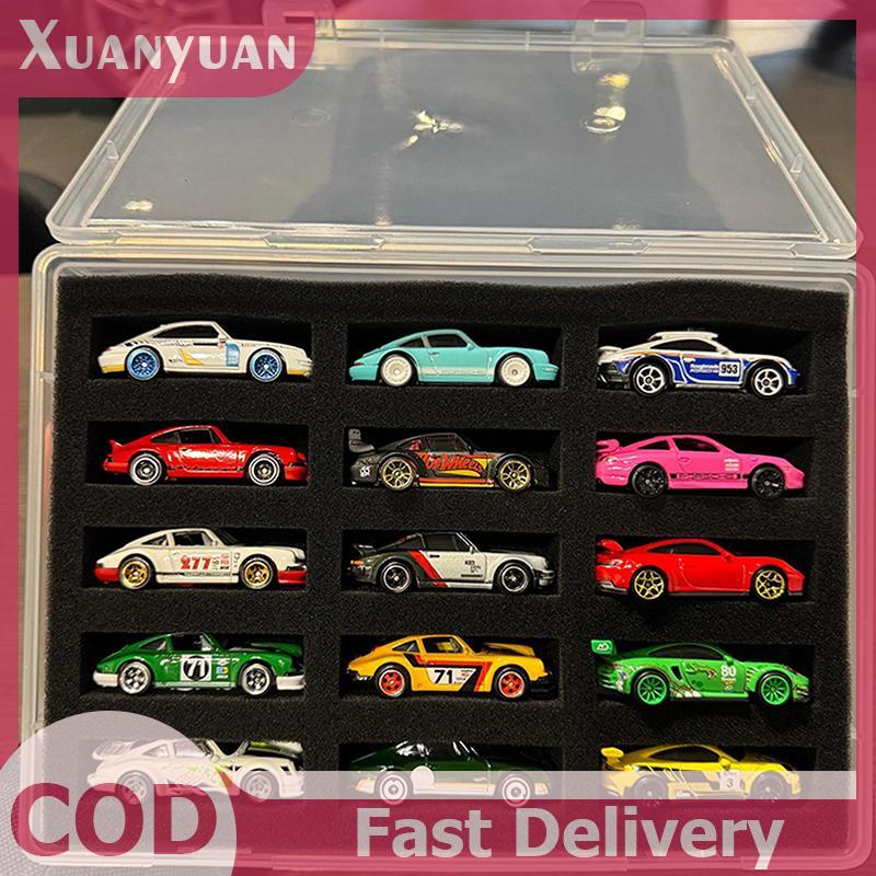 Hộp trưng bày mô hình ô tô XUAN 1 / 64 có tấm bông bảo vệ, Hộp lưu trữ 15 vị trí, Hộp bảo vệ vận chuyển VN