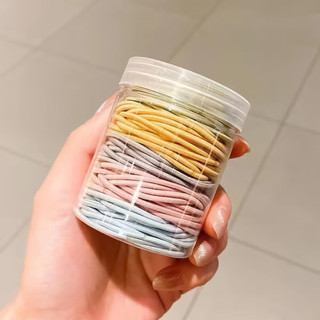 Dây buộc tóc nữ đen không gây đau, phù hợp tóc dày và xoăn