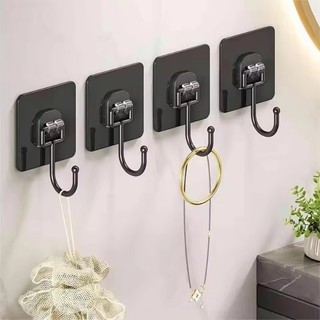 10 / 20 / 30 Cái Móc Bảo Quản Không Dấu Vết Màu Đen - Móc Treo Tường Dính Mạnh Đa Năng Nhà Tổ Chức