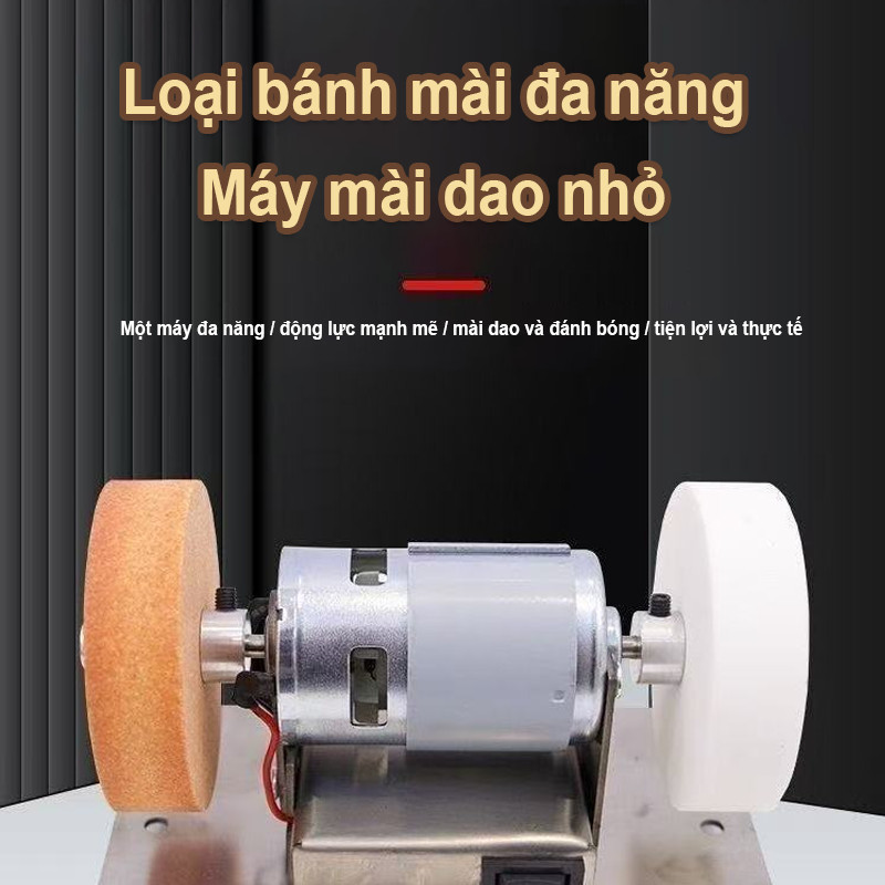 Máy Mài Mini Đa Năng Cao Cấp - 2 Đá Mài Chất Lượng, Mài Sắc & Đánh Bóng Hiệu Quả, Thiết Kế Chắc Chắn