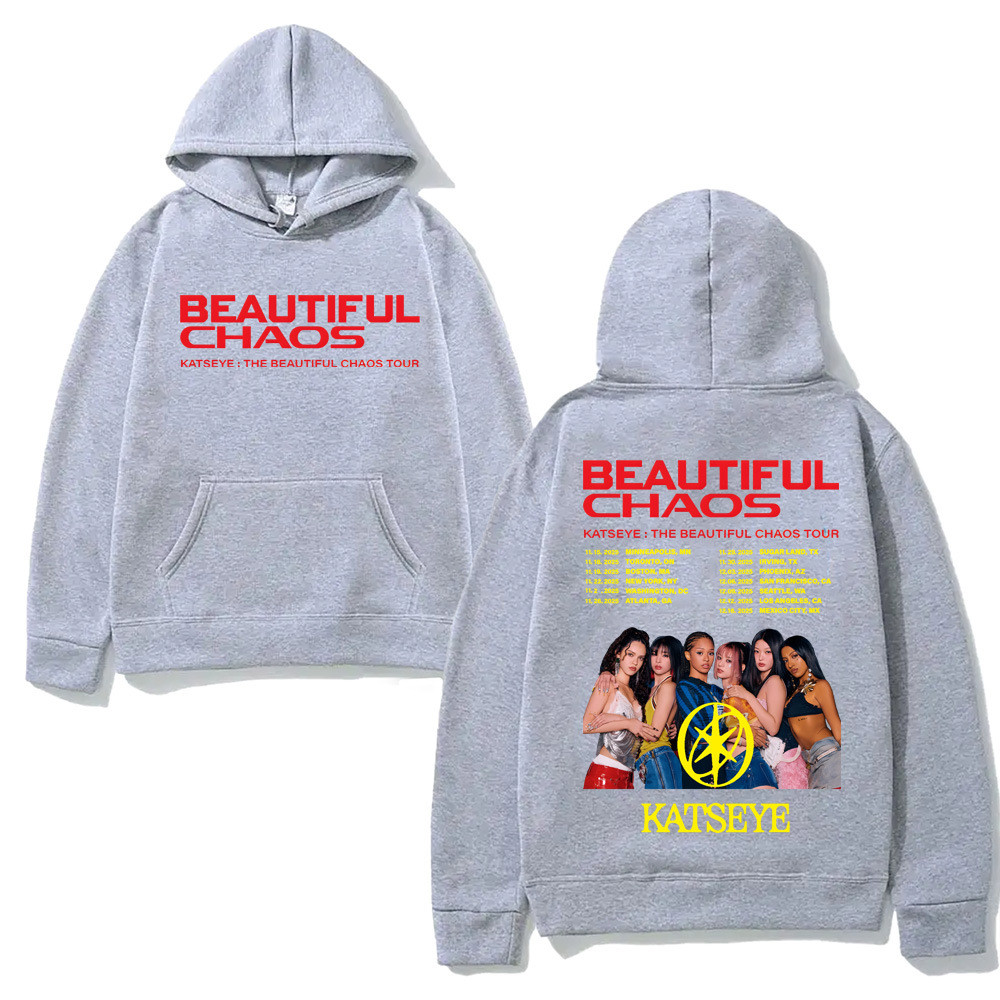 BS1 KATSEYE TOUR Áo Hoodie MỚI Thẩm mỹ 2025 Mới Album Áo nỉ SB1