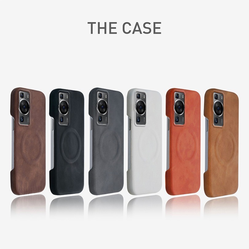 Sang Trọng Cảm Giác Da Từ Tính Dành Cho Huawei P60 P60 Pro Ốp Lưng Điện Thoại Kinh Doanh Da Lộn Da Cừu Da Mờ Bao